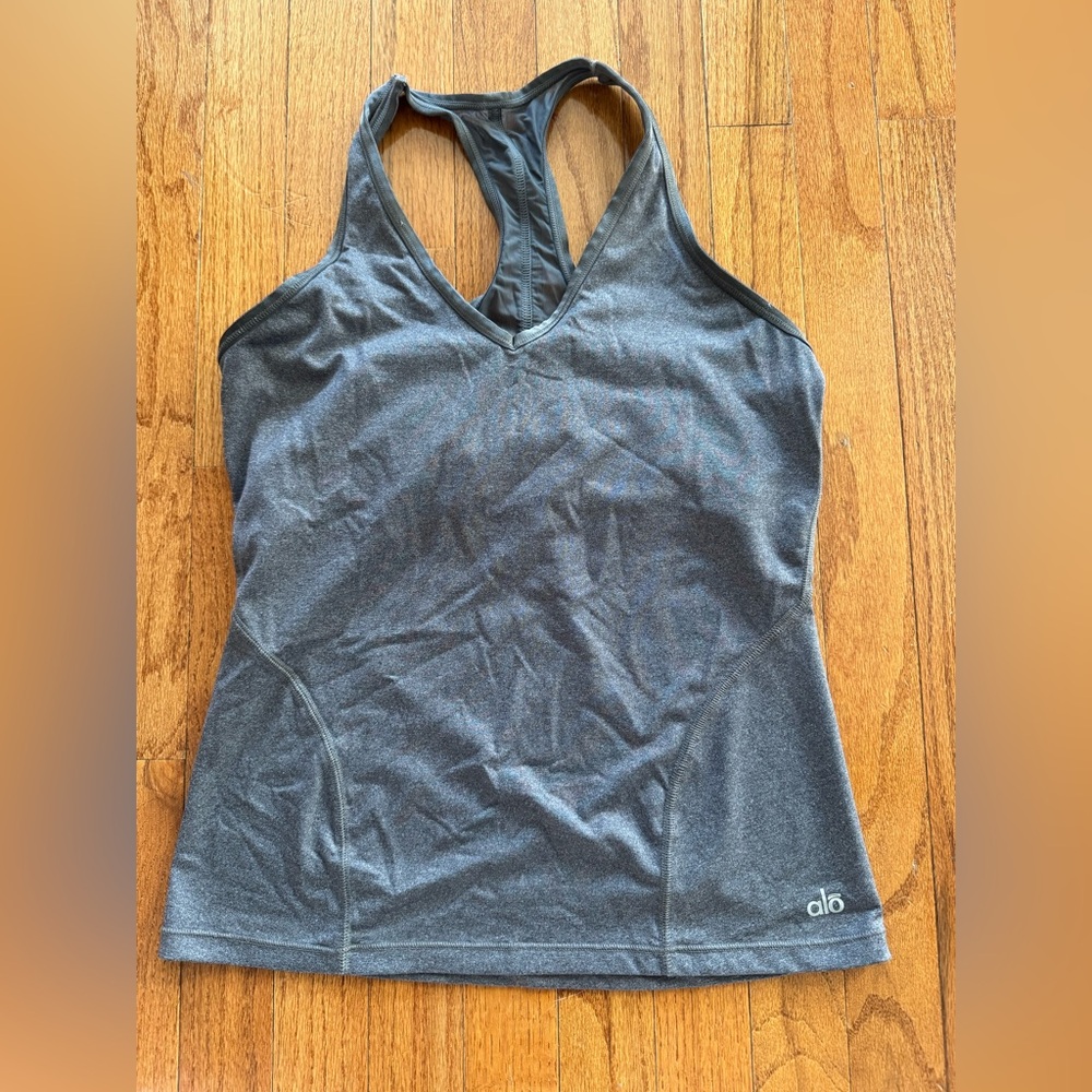 ALO Stormy Harmony Yoga V-Neck Racerback Tank